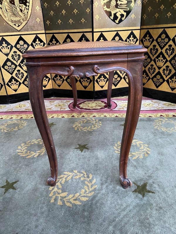 Banquette De Piano En Cannage De Style Louis XV