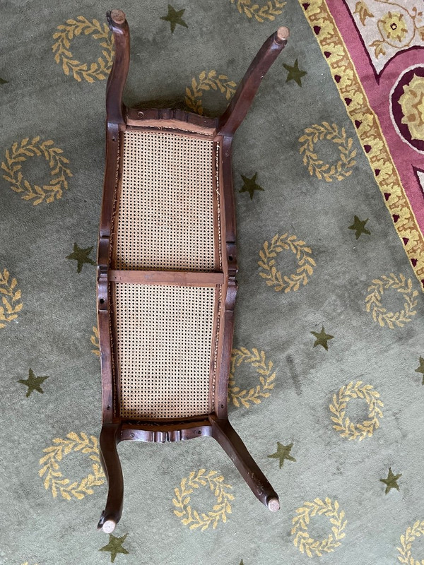 Banquette De Piano En Cannage De Style Louis XV