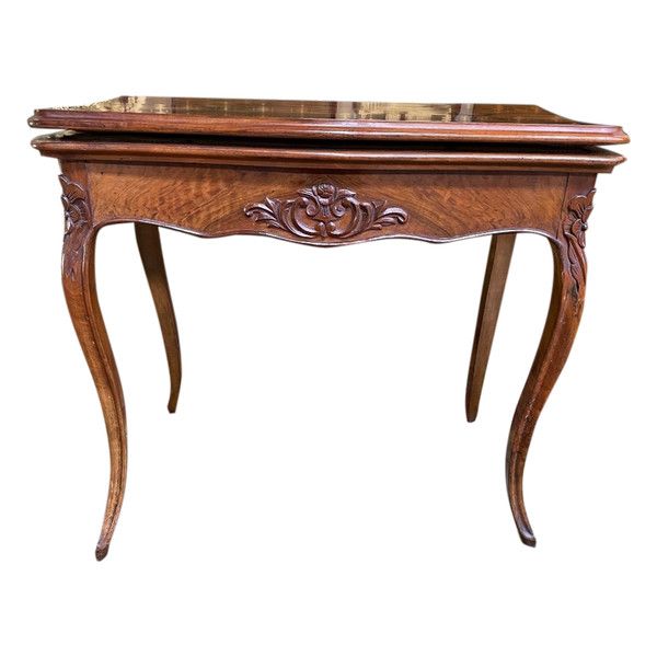 Louis XV walnut games table