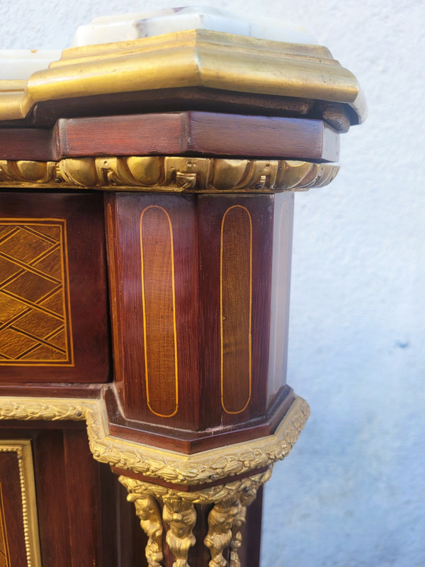 *offerta *Credenza ad altezza d'appoggio Intarsiata, Napoleone III, XIX Secolo
