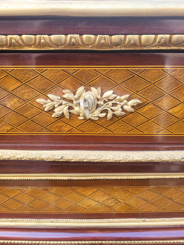 *offerta *Credenza ad altezza d'appoggio Intarsiata, Napoleone III, XIX Secolo
