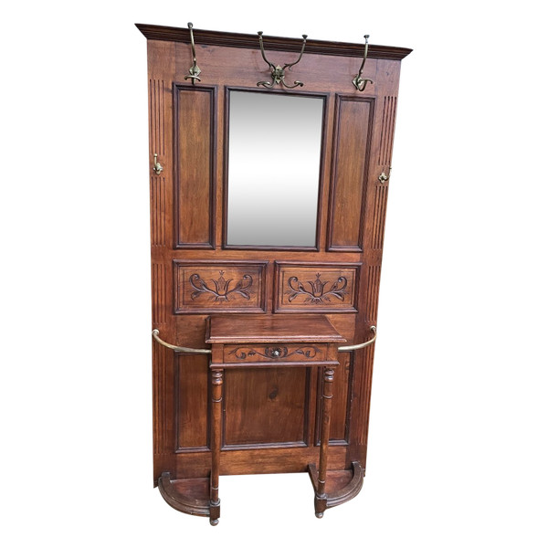 Napoleon III Walnut Entrance Cloakroom