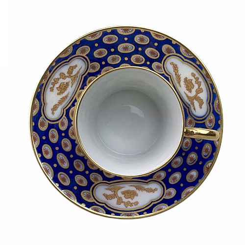 Pair Of Bernardaud Cups With Birds