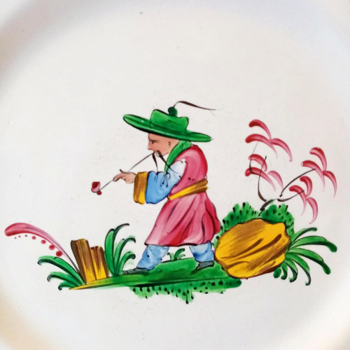 Earthenware plate: Les Islettes XVIIIth century.