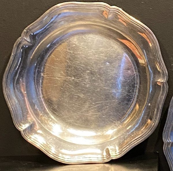 pair of solid silver dishes from the 18th century