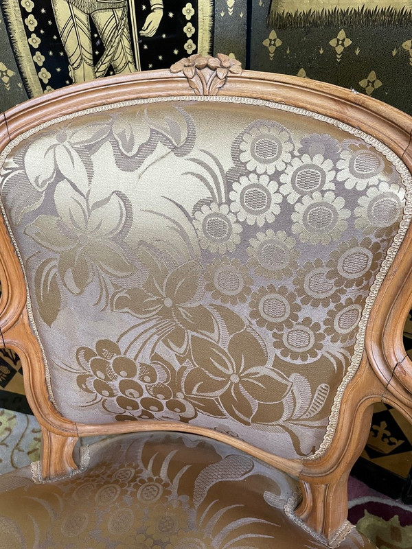 Pair De Fauteuils Cabriolets De Style Louis XV