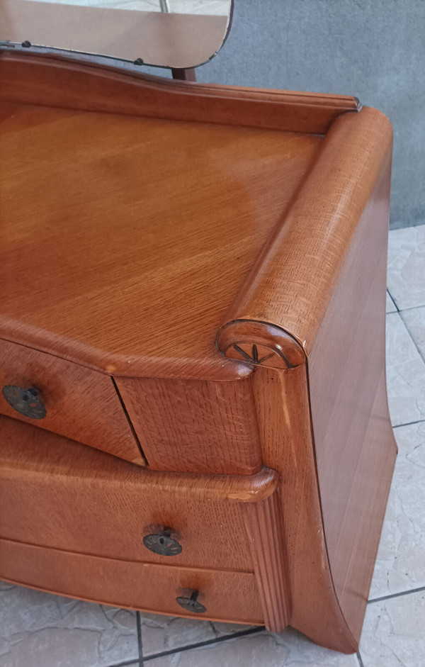 Cassettiera da toeletta Austinsuite in rovere 1960