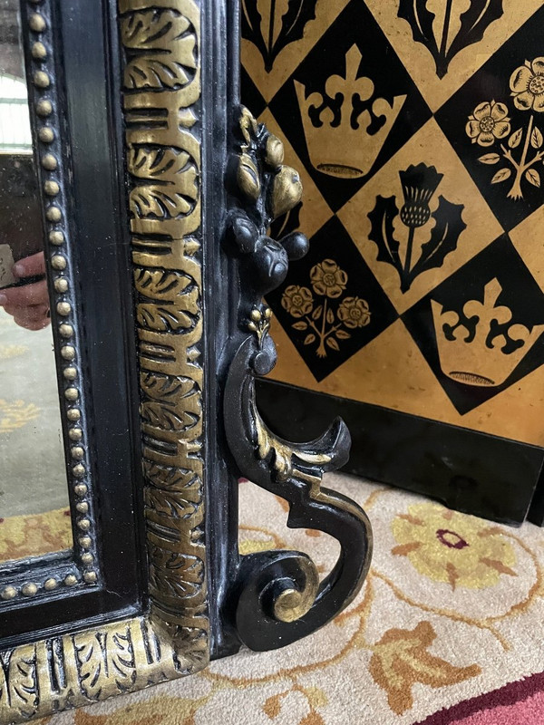 Miroir époque Napoléon III Bois Noirci