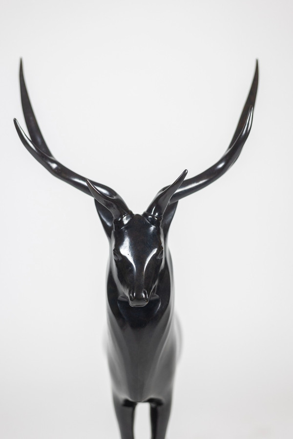 François Pompon. “Grand Cerf”, bronzo, stampa 2006.