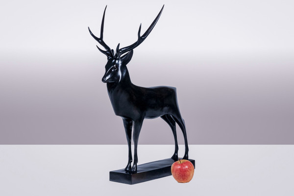 François Pompon. “Grand Cerf”, bronzo, stampa 2006.