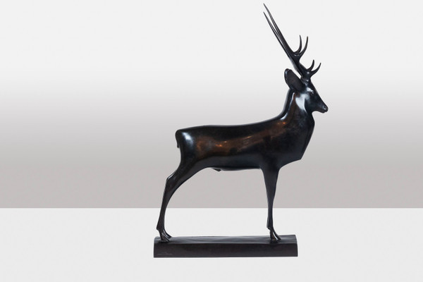 François Pompon. “Grand Cerf”, bronzo, stampa 2006.