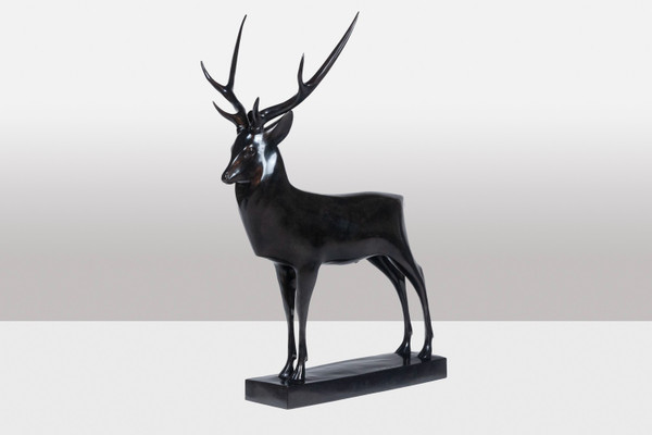 François Pompon. “Grand Cerf”, bronzo, stampa 2006.