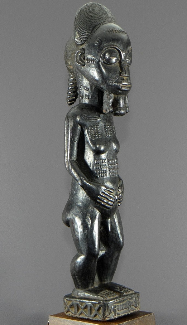 Costa d'Avorio, Popolo Baoulé, 1950 circa, Grande Statua "waka Sona", Ideale Maschile di Bellezza.