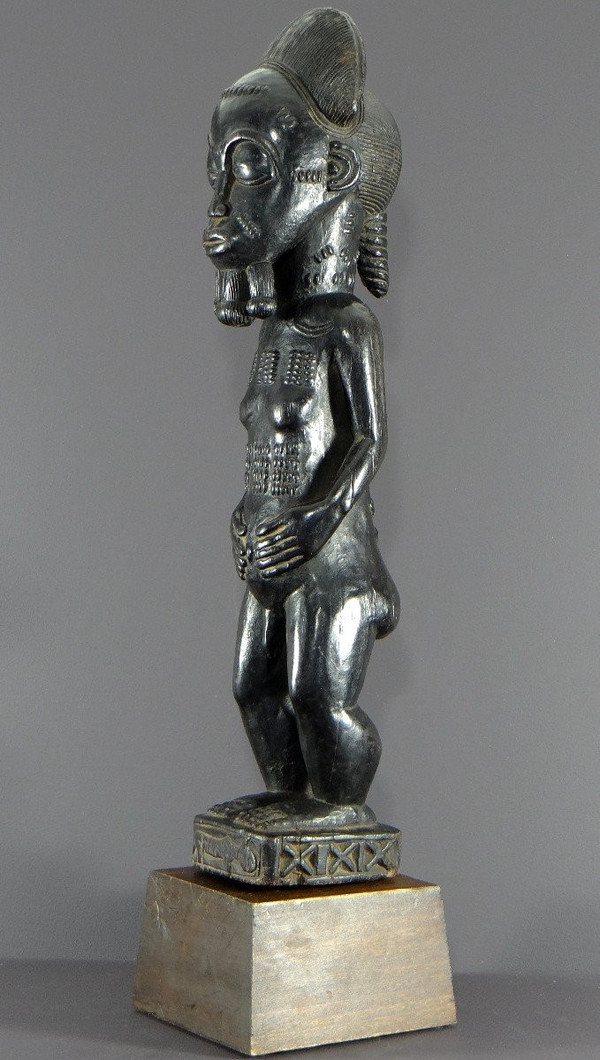 Costa d'Avorio, Popolo Baoulé, 1950 circa, Grande Statua "waka Sona", Ideale Maschile di Bellezza.