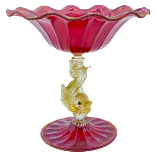 Tazza Triton in vetro di Murano Venezia Barovier & Toso