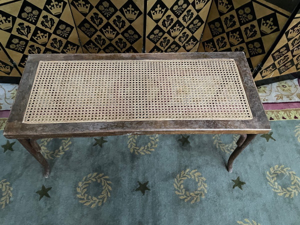 Piano Bench In Cannage Thonet Or Fischel