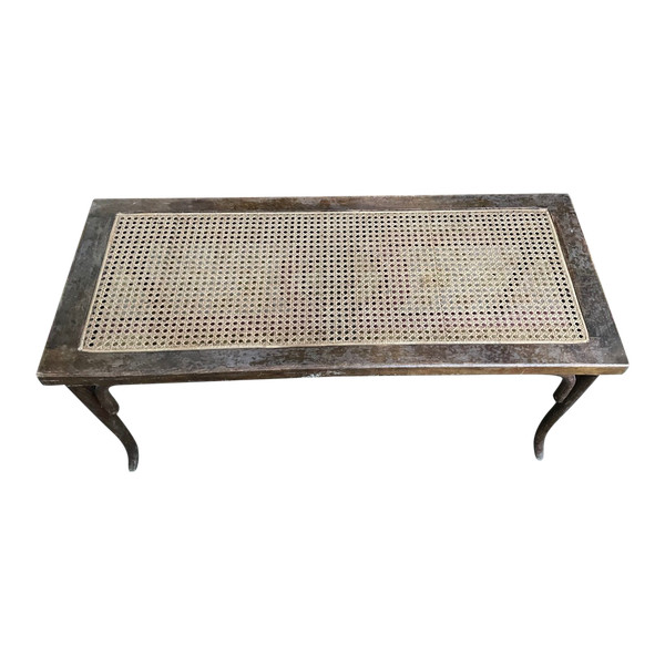 Piano Bench In Cannage Thonet Or Fischel