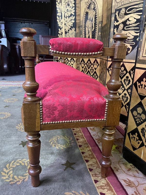 Napoleon III Louis Philippe Style Entrance Bench