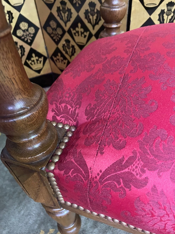Napoleon III Louis Philippe Style Entrance Bench