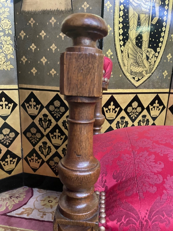 Napoleon III Louis Philippe Style Entrance Bench