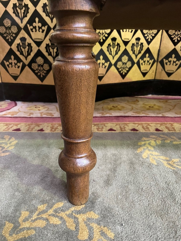 Napoleon III Louis Philippe Style Entrance Bench