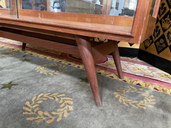 1960 Scandinavian Style Oak Showcase
