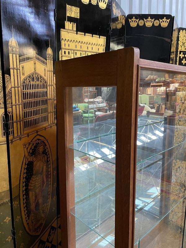 1960 Scandinavian Style Oak Showcase