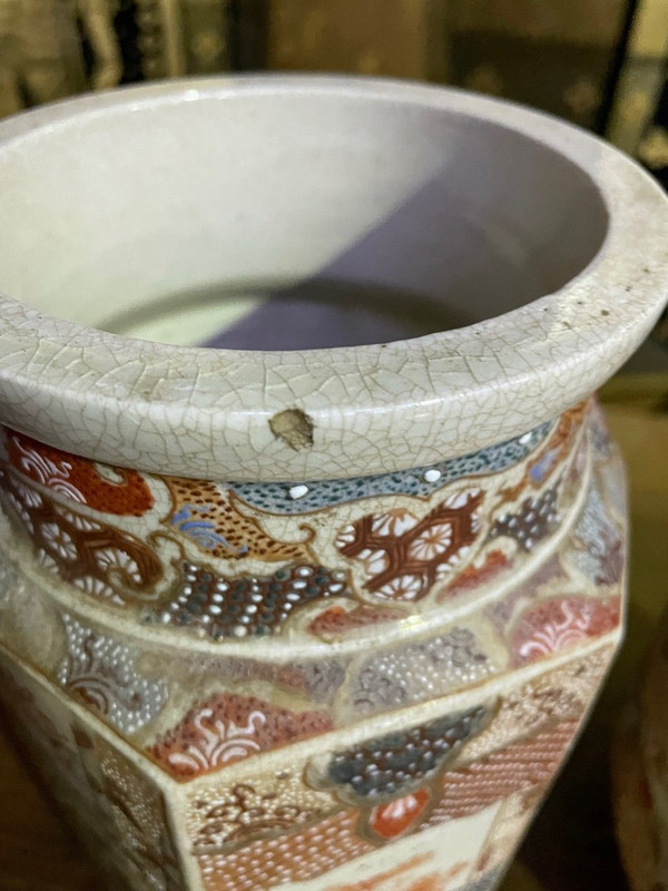 Paire De Vases Japonais « satsuma »
