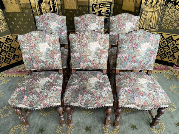 Suite Of 6 Louis XIII Style Chairs