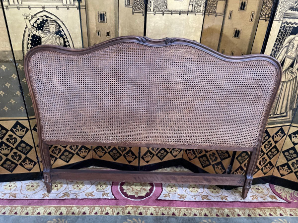 Lit Corbeille En Cannage Style Louis XV