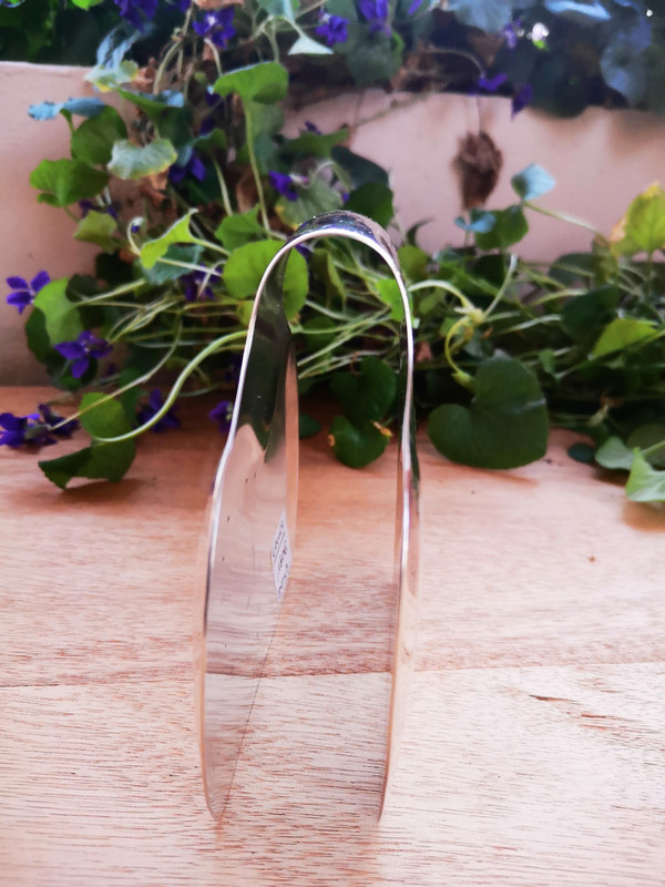 Pretty asparagus tongs from the 70s silver metal Goldsmith ERCUIS