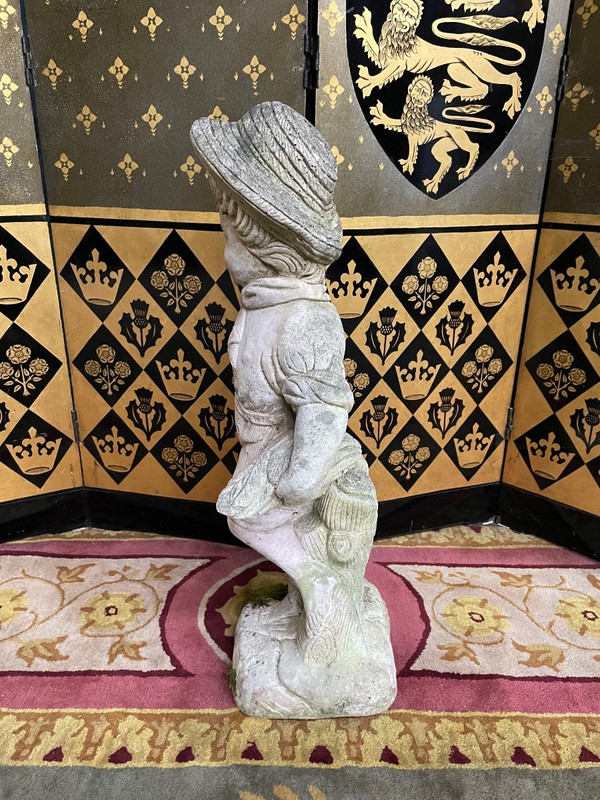 Statua da giardino in pietra per bambini
