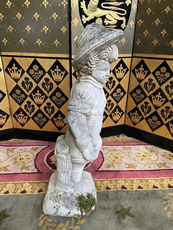 Statua da giardino in pietra per bambini