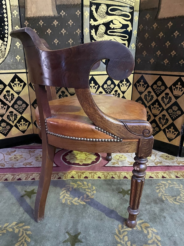 Poltrona da ufficio in stile Luigi Filippo