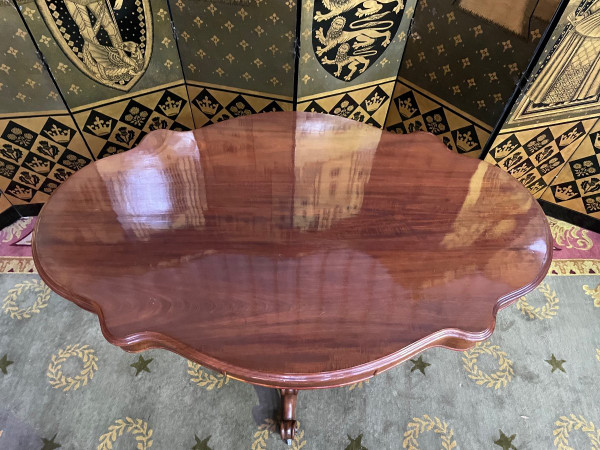 Guéridon Violonné En Acajou Napoléon III