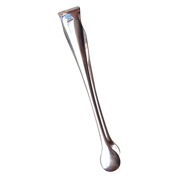 Silver metal sugar tongs model Fidelio orfèvrerie Christofle