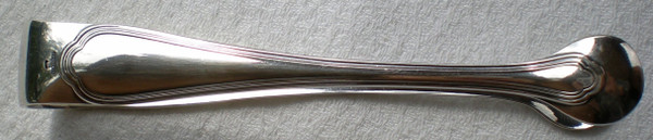 Sugar tongs model "Spatours" in silver metal Christofle goldsmith