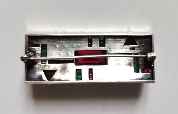 Art Deco Silver Brooch