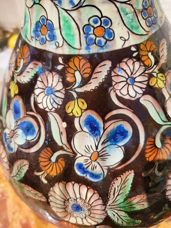 Thoune, Paire De Lampes En Faïence, Fin XIXème Siècle