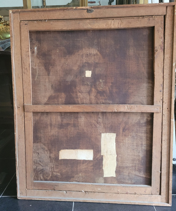 Portrait d'Un érudit, Huile Sur Toile Encadrée, XVIIIème Siècle