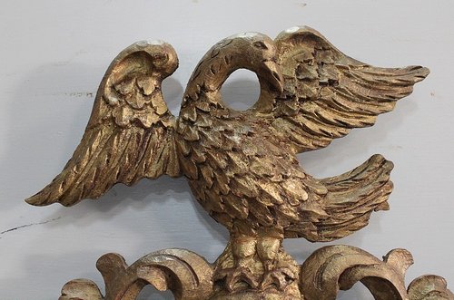 Altmodischer goldener Holzhexenspiegel - Ende des 19. Jahrhunderts