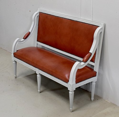 Small Beech Child's Bench, Louis XVI Style - Early 20th Century