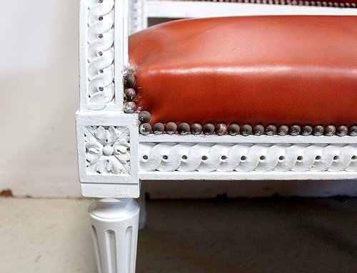 Small Beech Child's Bench, Louis XVI Style - Early 20th Century