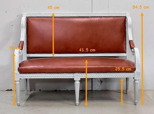 Small Beech Child's Bench, Louis XVI Style - Early 20th Century