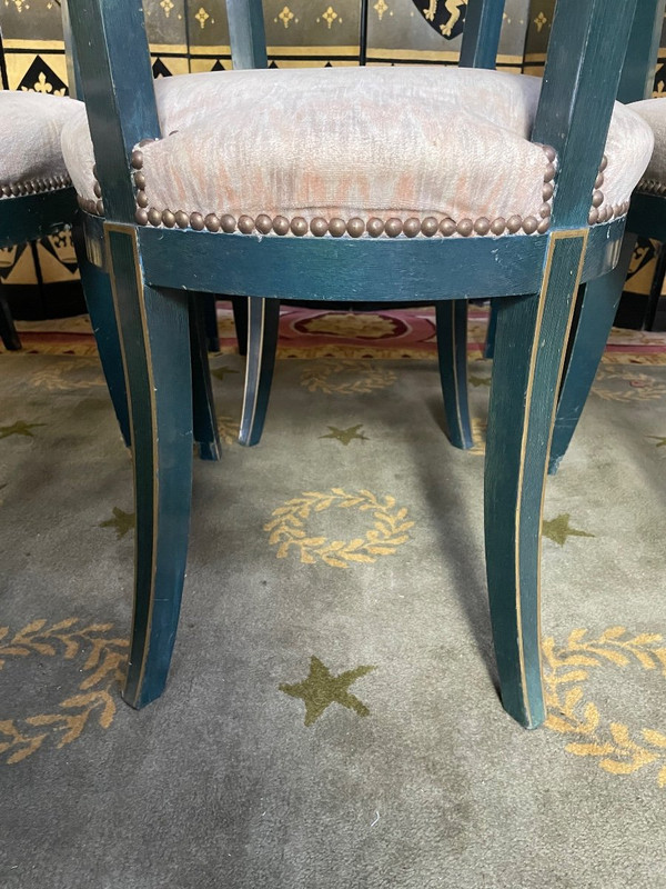 Suite De 6 Chaises Style Louis XVI par « Maurice Hirch »