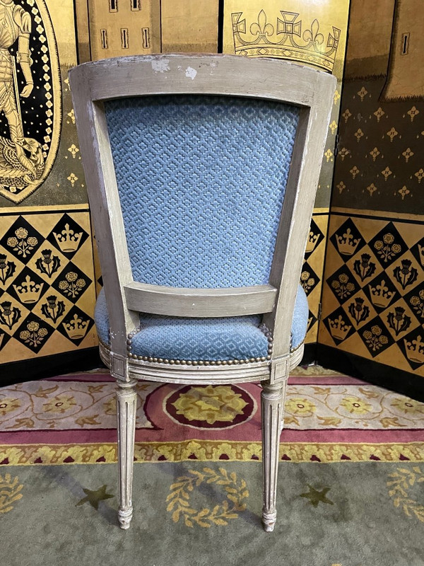 Suite De 6 Chaises De Style Louis XVI