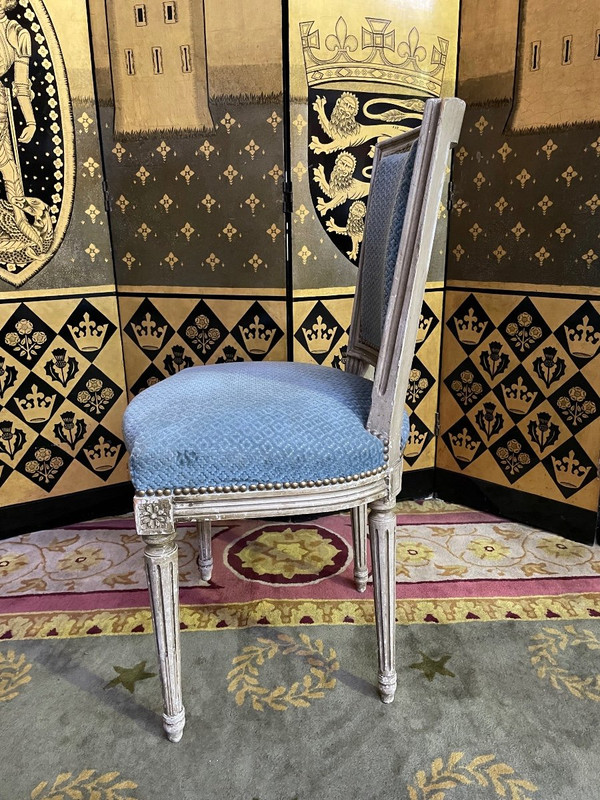 Suite De 6 Chaises De Style Louis XVI