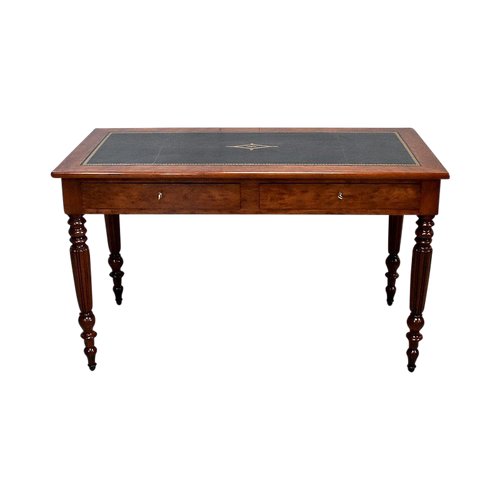 Cuban Mahogany Desk Table, Louis Philippe Period - Mid 19th Century