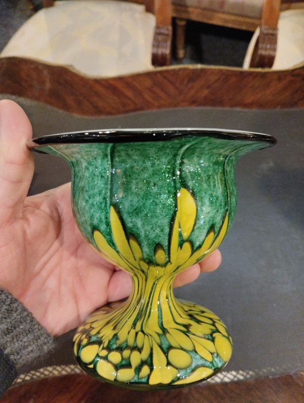 Vase- Verre - Franz Welz - Bohême - V. 1930.