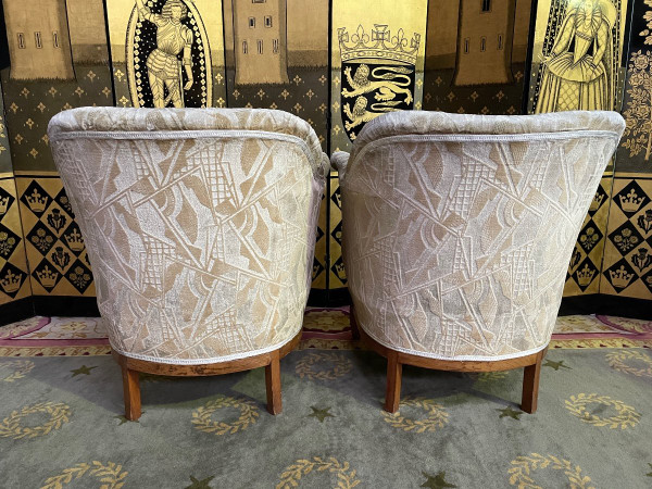 Coppia di Poltrone Bergère Epoca Art Déco